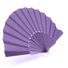 Comprar Abanico Morado para eventos  | Regalos Gourmet Online