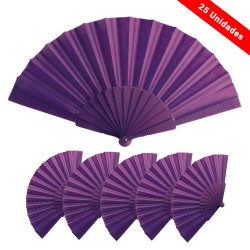 Pack de 25 ventilateurs violets pour les événements