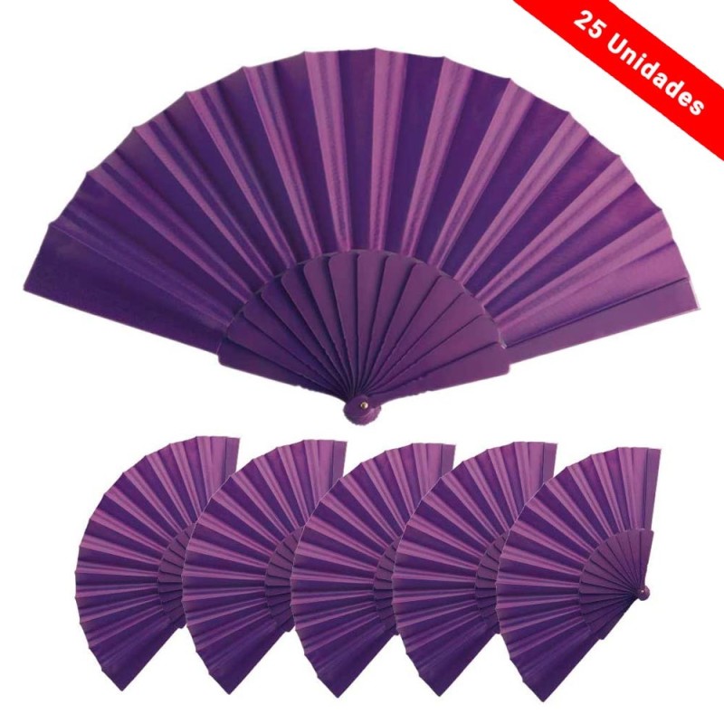 Pack 25 Purple Fans for events