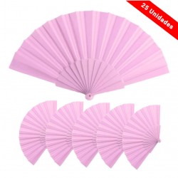 Pack 25 Pink Fans for events