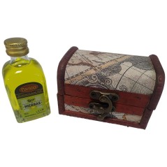 Detail Wooden trunk with panizo herbal liqueur 24 units