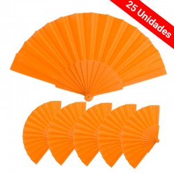 Pack 25 ventilateurs orange pour les événements