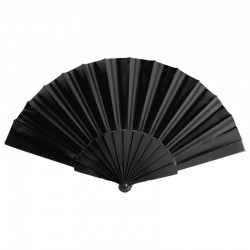 Black fabric fan