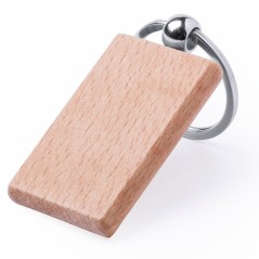 Personalised Wooden Rectangle Keyring : Regalos Gourmet Online