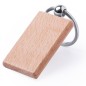 Rectangular wooden keyring