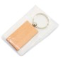 Pack of 30 units of Rectangular Wooden Key Rings