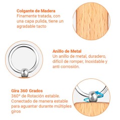 Pack de 50 llaveros madera  para eventos | Regalos Gourmet Online