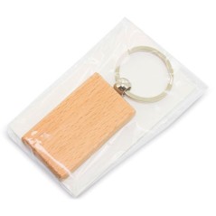 Pack of 50 wooden key rings for events | Regalos Gourmet Online