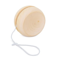 Toys to give to children on birthdays, yoyo of natural wood