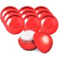 25 Round Red Lip Balm Round