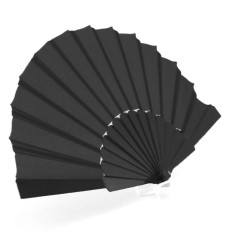 Buy Plastic and fabric fan Black colour | Regalos Gourmet Online