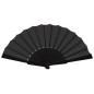 Black fabric fan