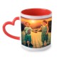 Taza de Cerámica con asa de Corazón para Personalizar