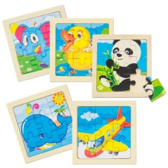 Buy Set of wooden puzzles for children : Regalos Gourmet Online