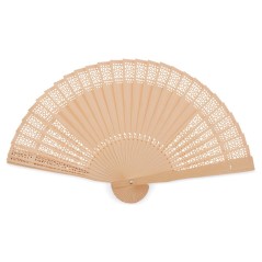 Buy a Natural Wood Fan with Openwork Design | Gourmet Gifts Online