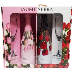 Case with two bottles of Jaume Serra cava for couples.