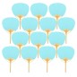 20 Pai Pai Fans Bamboo Blue Colour