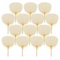 Pack of 20 Pai Pai Fans Bamboo Ivory Colour