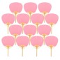 Lot de 20 éventails Pai Pai en bambou couleur rose