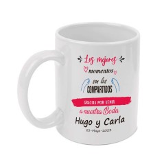 copy of Taza blanca 350 ml personalizable con nombre y fecha para comunión niña