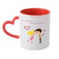 Taza de Cerámica con asa de Corazón para Personalizar