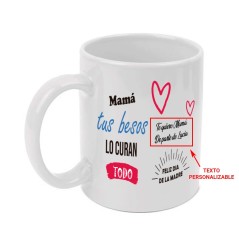 Taza blanca personalizada para el día de la madre - Regalos Gourmet Online