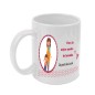 Taza blanca 350 ml personalizable dia de la madre "Para la mejor madre del mundo" (dibujo madre e hija)