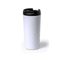 Taza Termo pórtatil blanco para café o tés | Regalos Gourmet Online