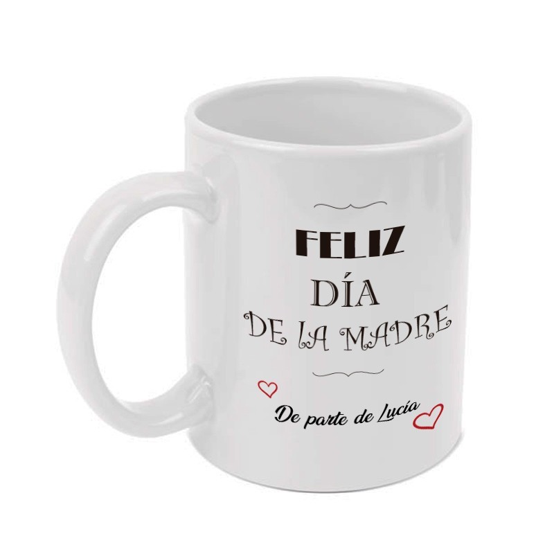 copy of Taza blanca 350 ml personalizable dia de la madre "Para la mejor madre del mundo" (dibujo madre e hija)