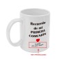 Taza blanca 350 ml personalizada "Recuerdo de mi comunión". Pon el nombre y la fecha que desees.