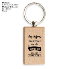 Llaveros pack de 15 con frase| Regalos Gourmet Online