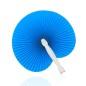Éventail en papier bleu