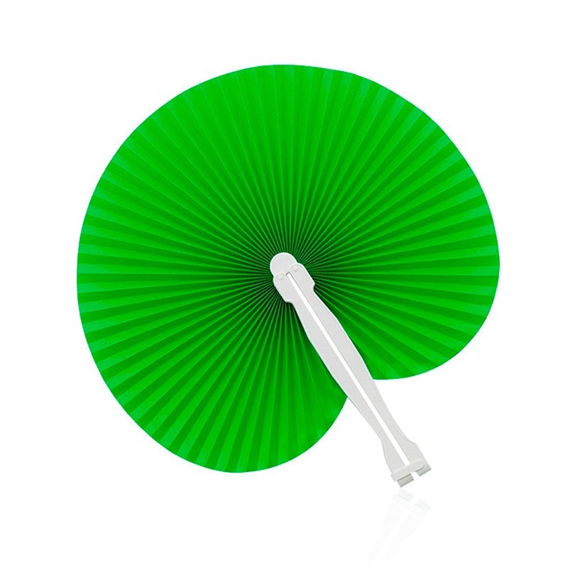 Mango-green plastic hand fan - Gourmet gifts online