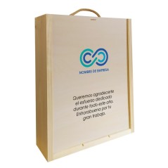 Coffret en bois personnalisé pour cadeaux d'entreprise