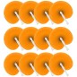 Pack of 60 orange-colored hand fans
