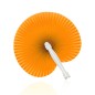 Pack of 60 orange-colored hand fans