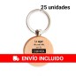 25 Round Keychains "The best part of today is your company"