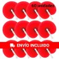 Pack of 60 red hand fans