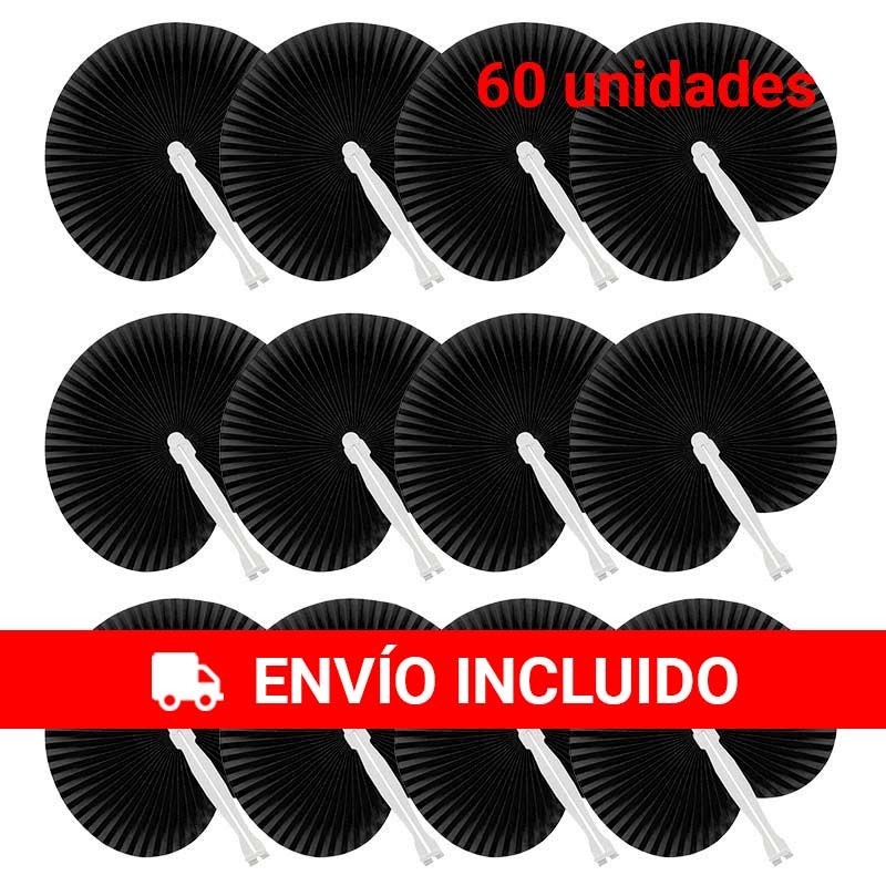 Pack 60 de elegantes pai pai de color negro