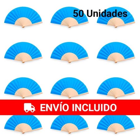 Lot de 50 ventilateurs bleus