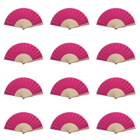 pack of 100 Fuchsia Fans