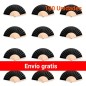Lot de 100 éventails en bois noir