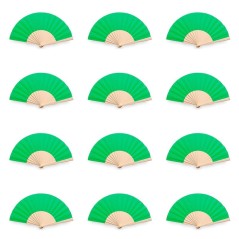 Lot de 100 éventails en bois vert | Cadeaux gourmands en ligne