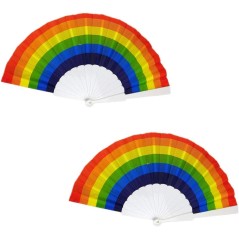 Abanicos arcoíris LGTBI Pack de 25