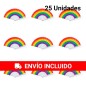 Abanicos arcoíris LGTBI pack de 25