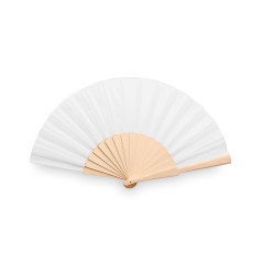 Assortment of 50 wooden fans in various colors