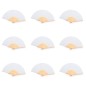 White bamboo fans pack of 50