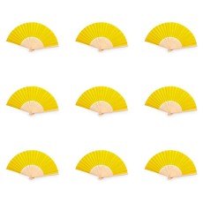 Set of 100 Yellow Bamboo Fans - Gourmet Gifts Online