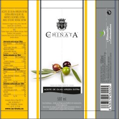 Pack 2 latas de Aceite de Oliva Virgen Extra "La Chinata" 500 ml