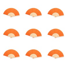 Bamboo Fans - Set of 100 Orange - Gourmet Gifts Online